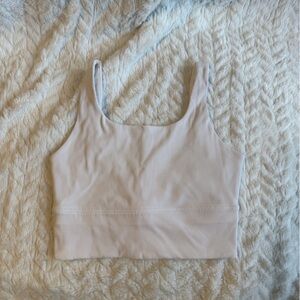 Nike Women's white Ribbed Crop Top